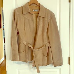 British New Look Light Tan Suede Jacket